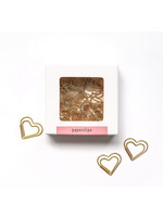 Maan Amsterdam Paperclips hart - 30 stuks - goud