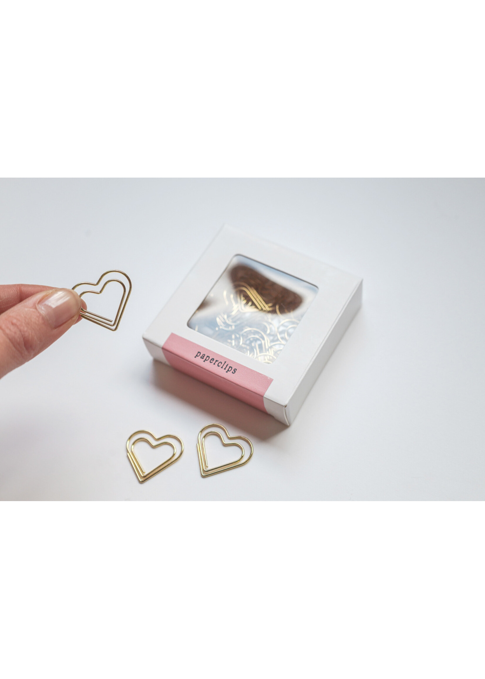 Maan Amsterdam Paperclips hart - 30 stuks - goud