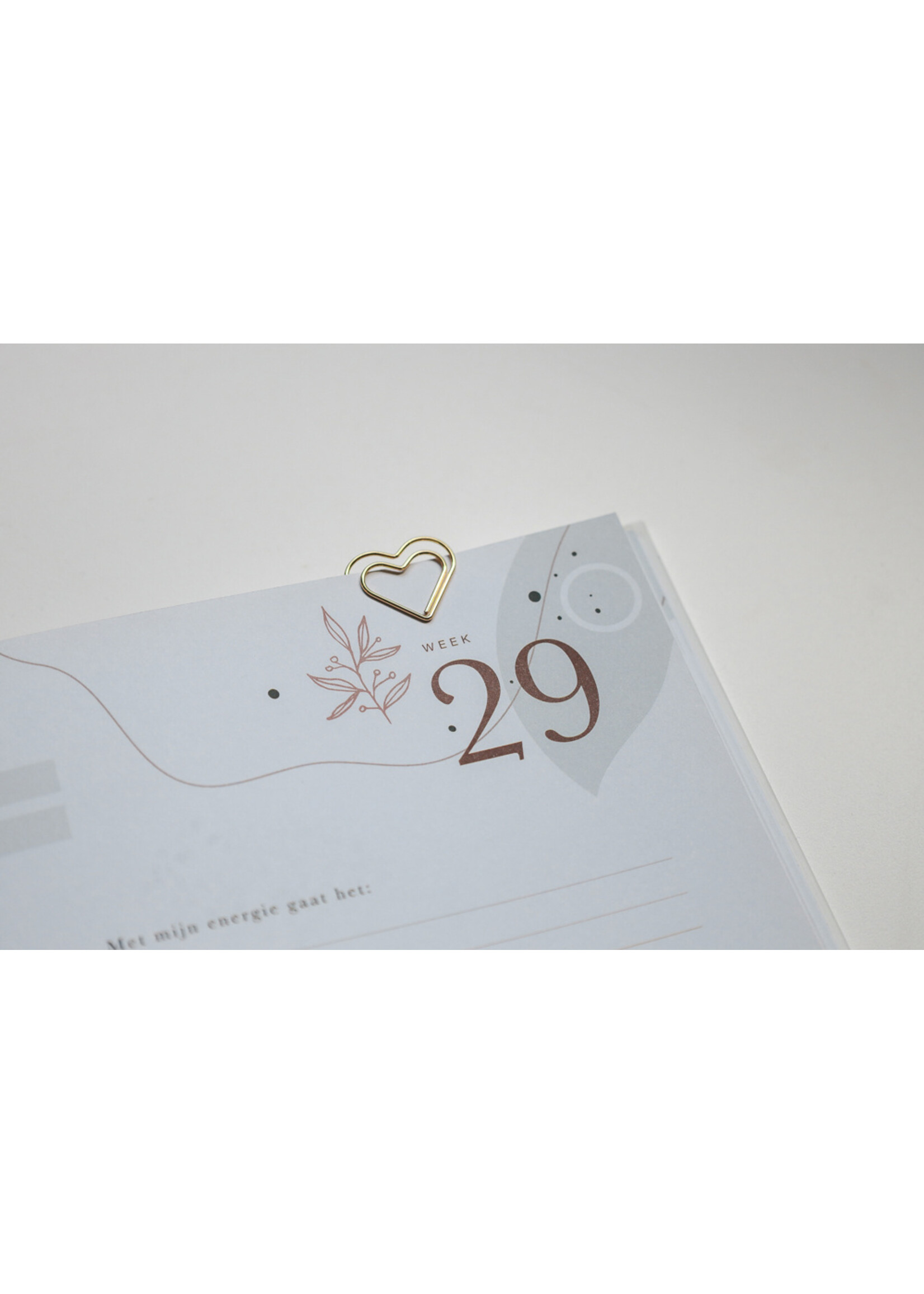 Maan Amsterdam Paperclips hart - 30 stuks - goud