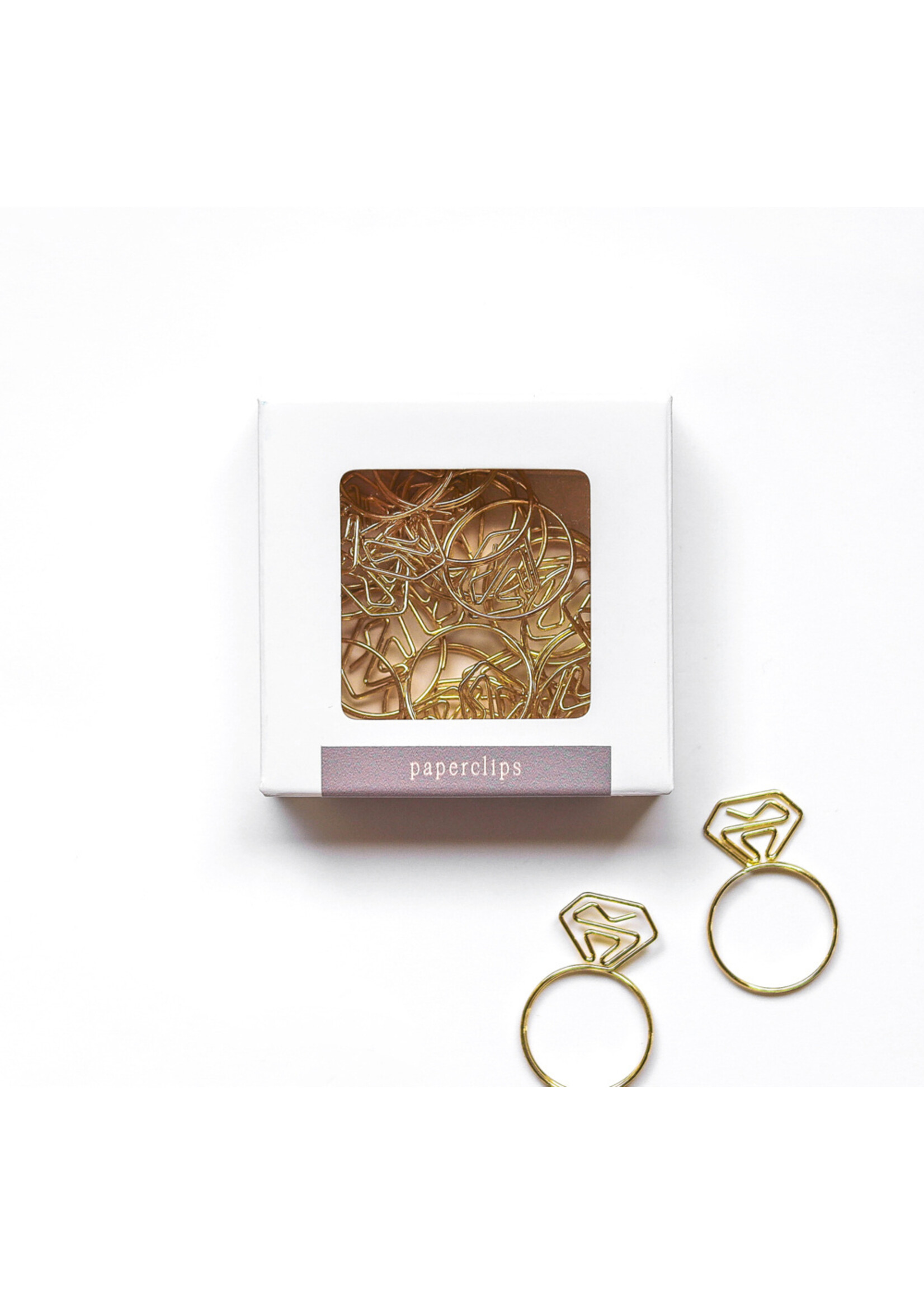 Maan Amsterdam Paperclips ring - 20 stuks - goud