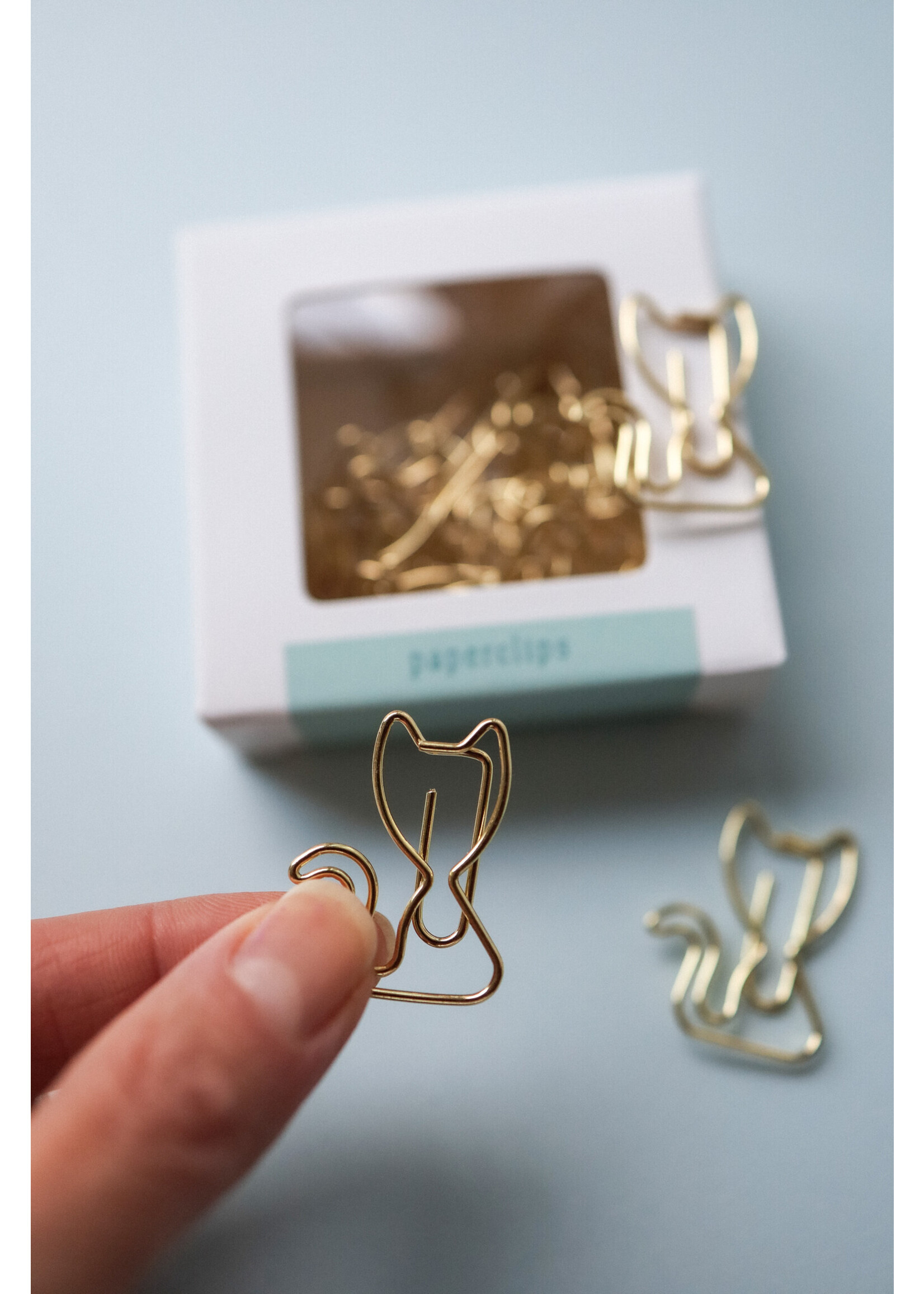 Maan Amsterdam Paperclips kat - 20 stuks - goud