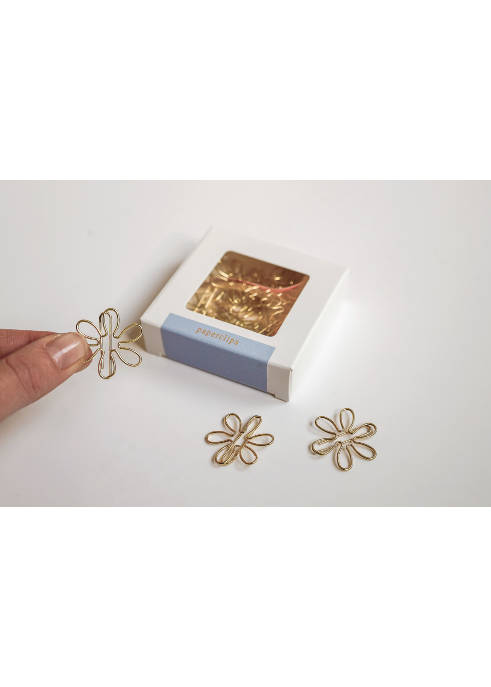 Maan Amsterdam Paperclips bloem - 20 stuks - goud