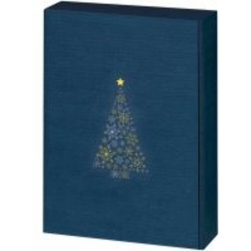 Altijddebestewijn.nl 3er Geschenkdoos Lino Kerstboom Donkerblauw