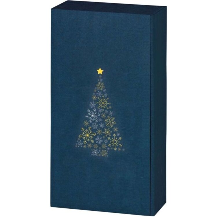 Altijddebestewijn.nl 2er Geschenkdoos Lino Kerstboom donkerblauw