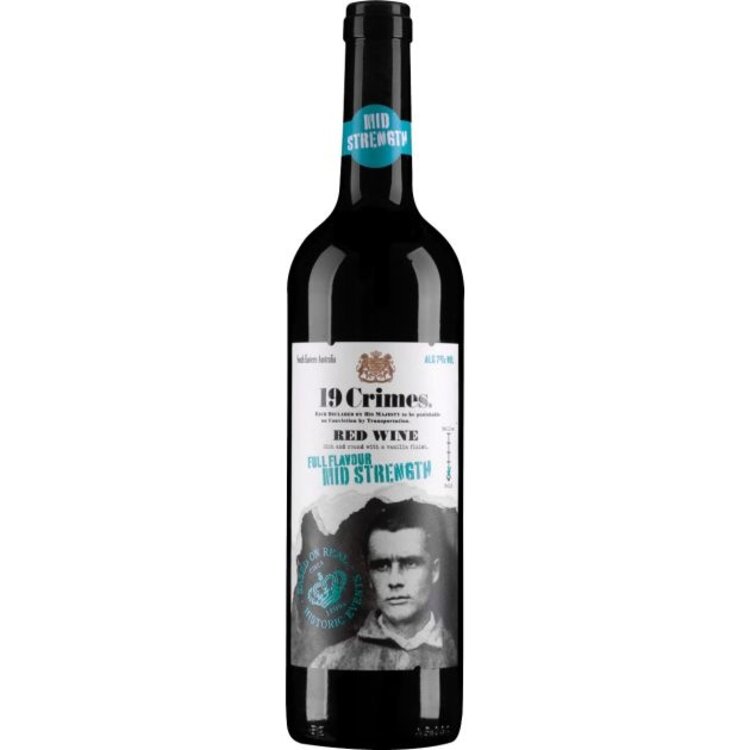 19 Crimes 19 Crimes Mid Strength Red Wine Low Alcohol 7%