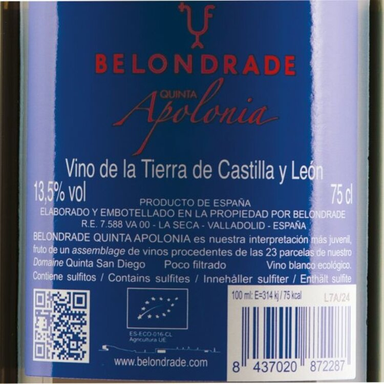 Belondrade y Lurton Belondrade Quinta Apolonia