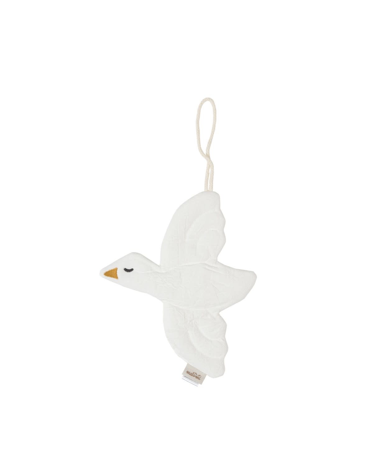 Speendoekje Bird Wit