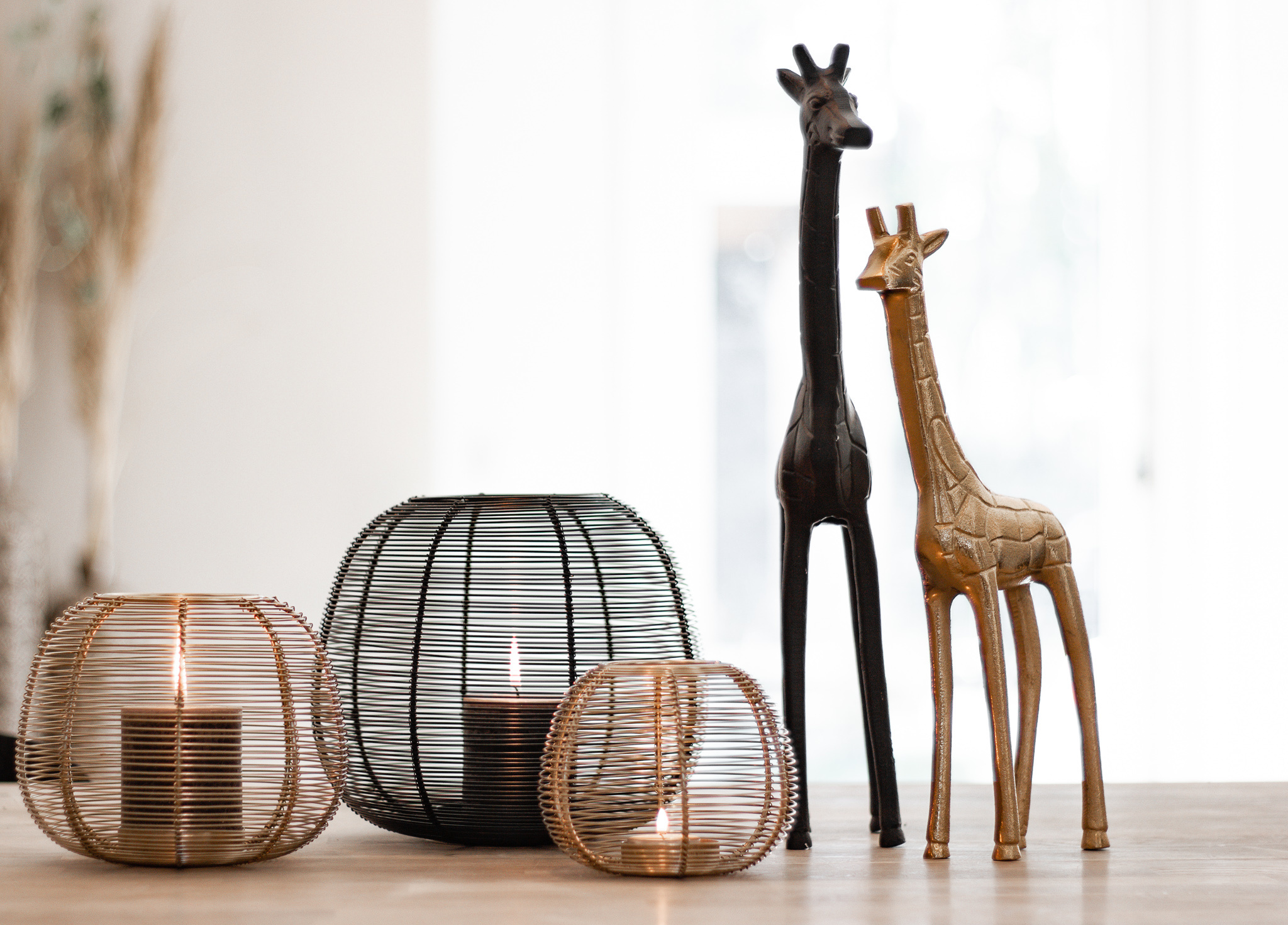 Ornament Giraffe Zwart