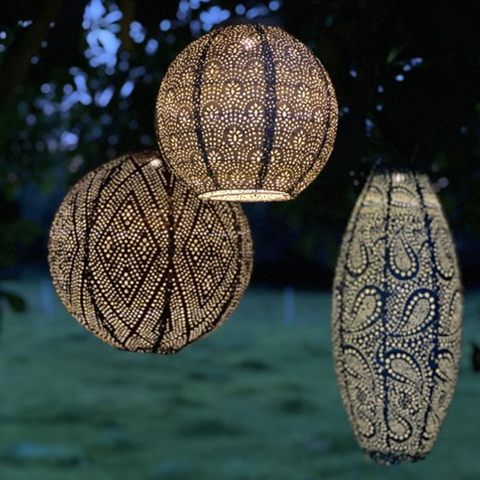 exotisch op tijd Waarneembaar Lumiz | Solar Lampion Rond Koper - 30cm - Lemons Conceptstore