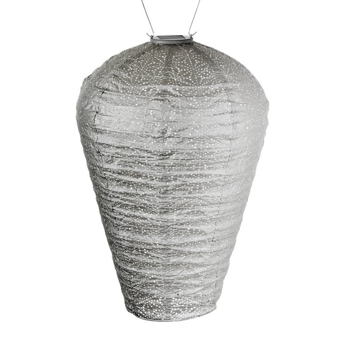 Solar Lampion Balloon XL Licht Taupe