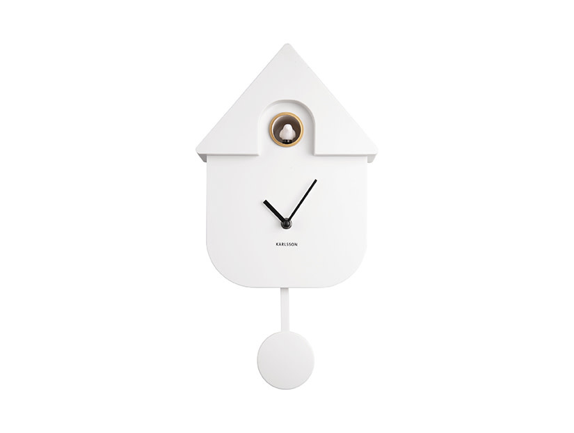 Klok Modern Cuckoo Wit