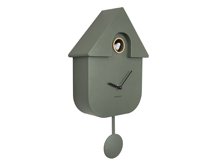 Klok Modern Cuckoo Groen