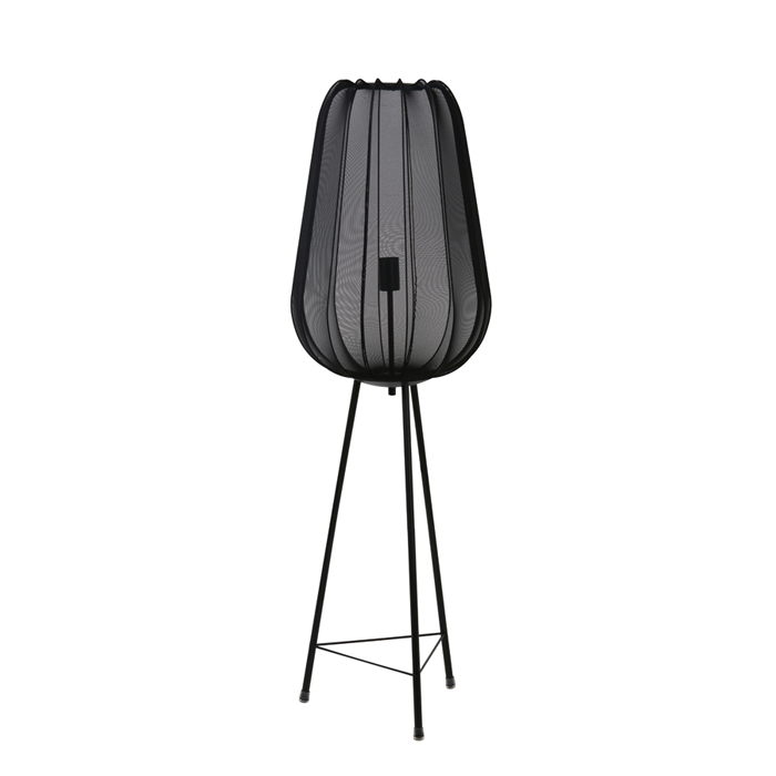 Vloerlamp Plumeria Zwart