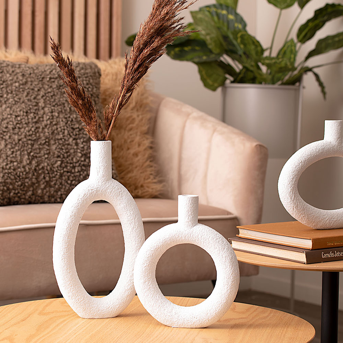 Kandelaar Ring Oval High Ivoor