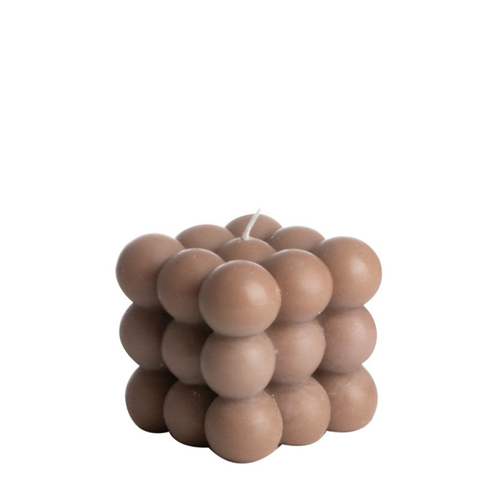 Figuurkaars Bubble Bruin