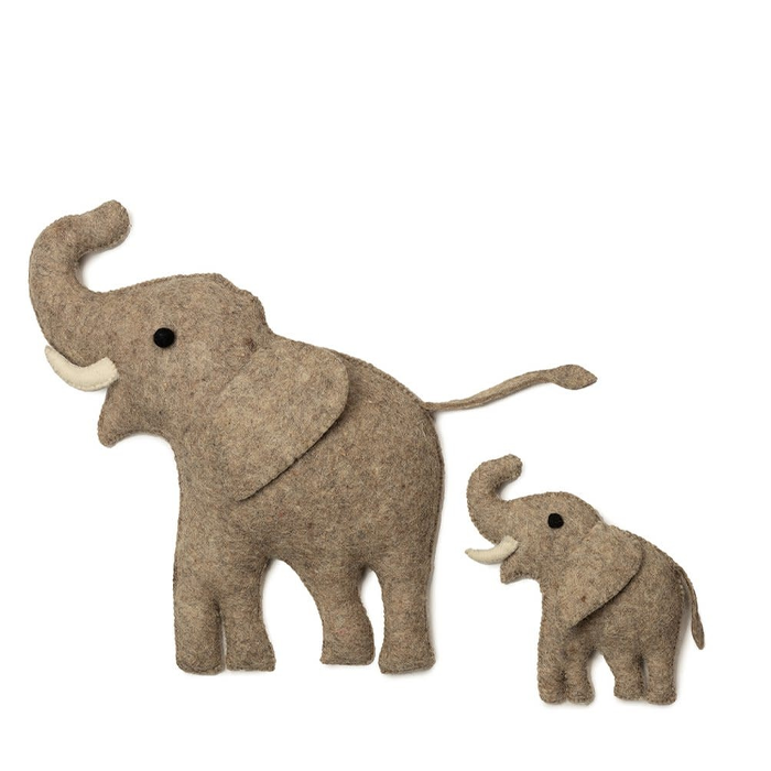 Olli decoratie olifant - set van 2