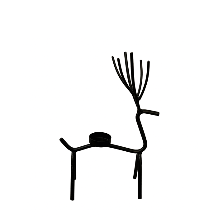 Theelicht Hert Zwart
