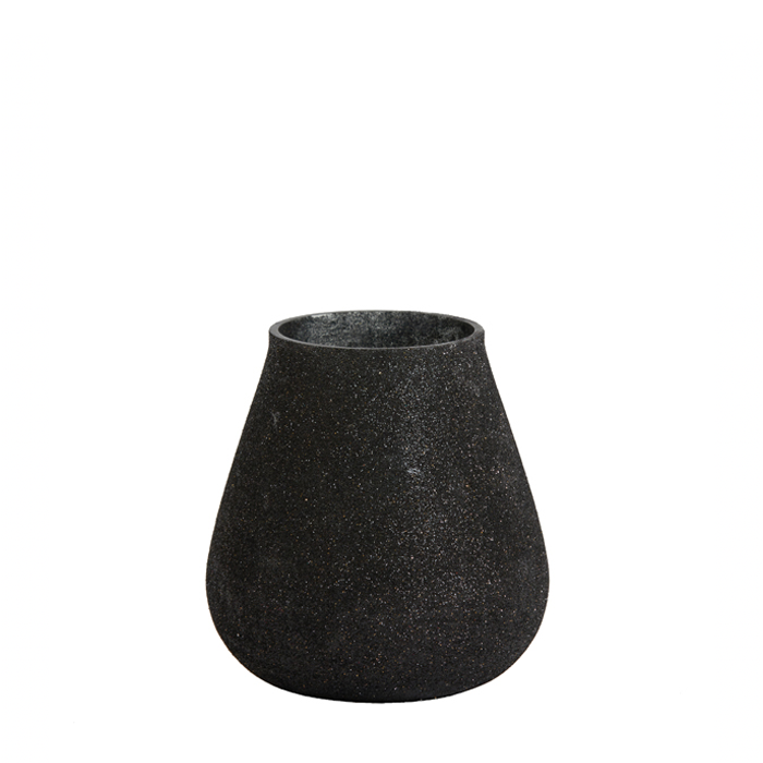 Theelicht Siluwa Zwart Glitter