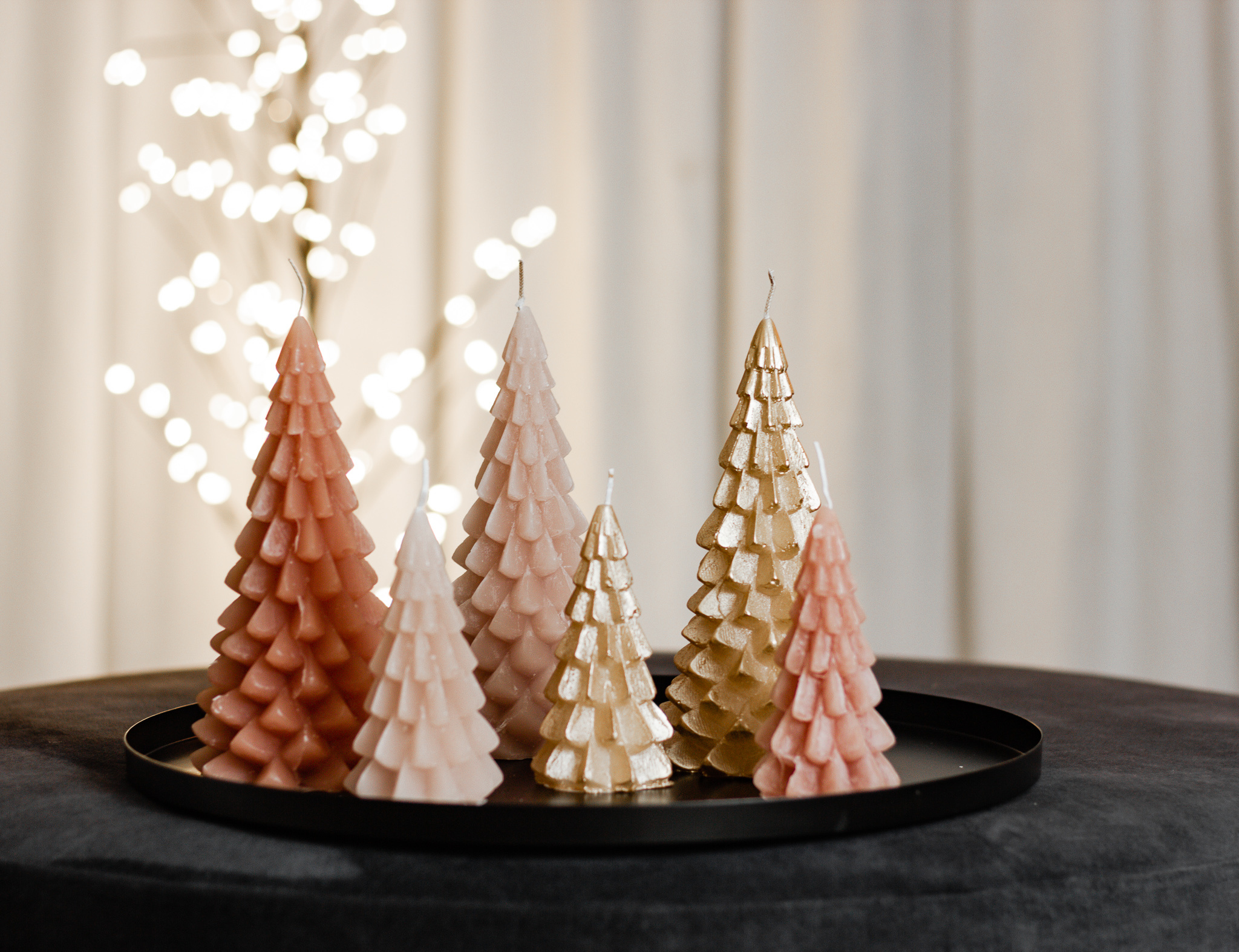 Figuurkaars Kerstboom Goud