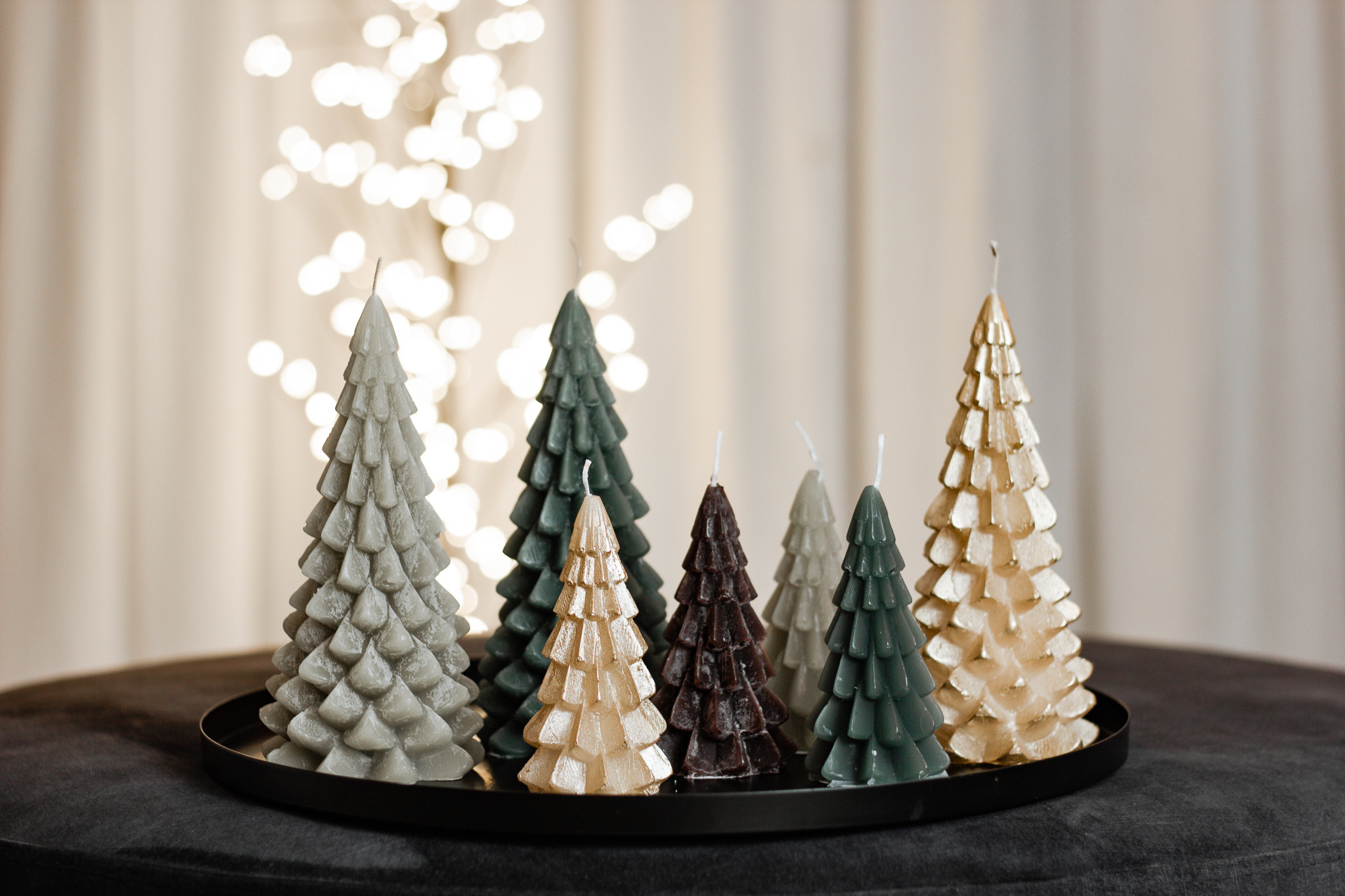 Figuurkaars Kerstboom Goud