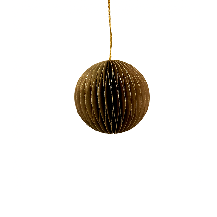 Papieren Kerstbal Goud