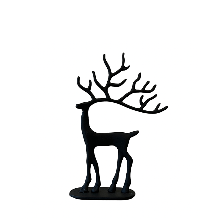 Ornament Hert Zwart