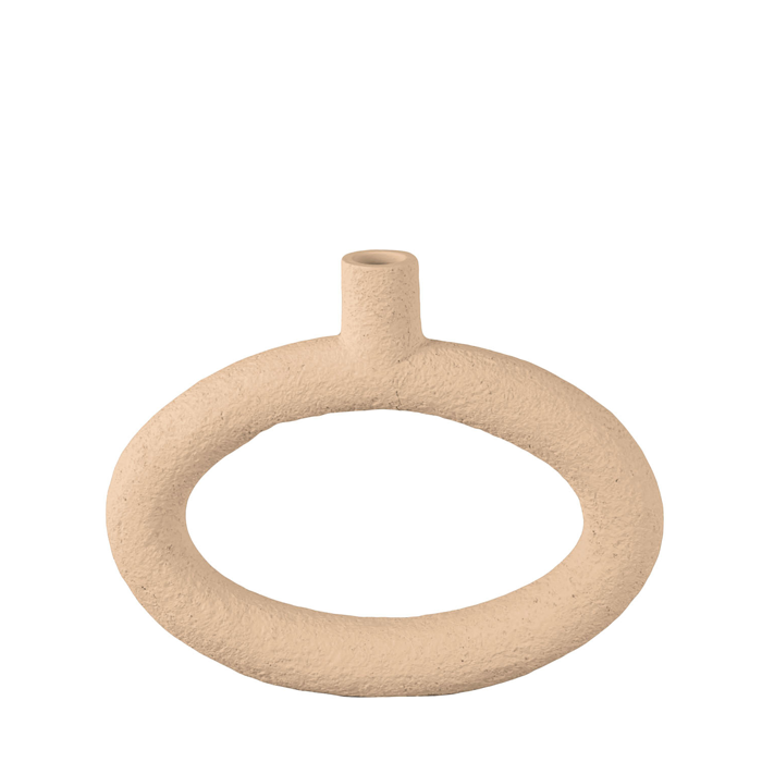 Kandelaar Ring Oval Wide Zand