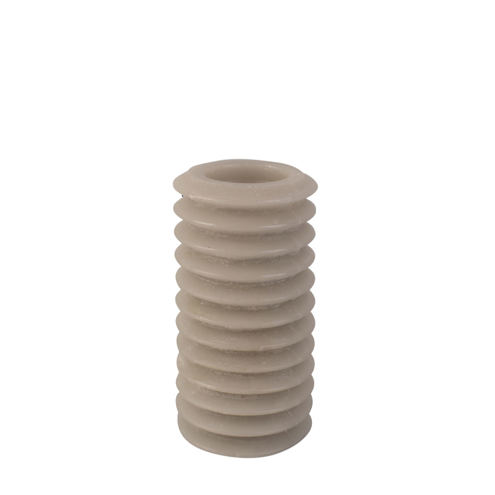 Figuurkaars Circles Taupe