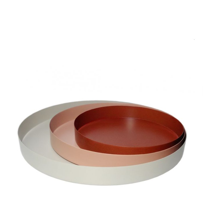 Dienbladen Beige Nude Terra - set van 3