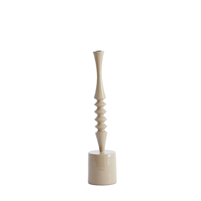 Kandelaar Mistry Hoogglans Beige