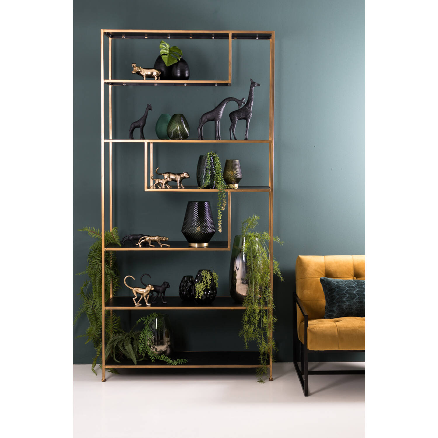 Ornament Monkey Zwart