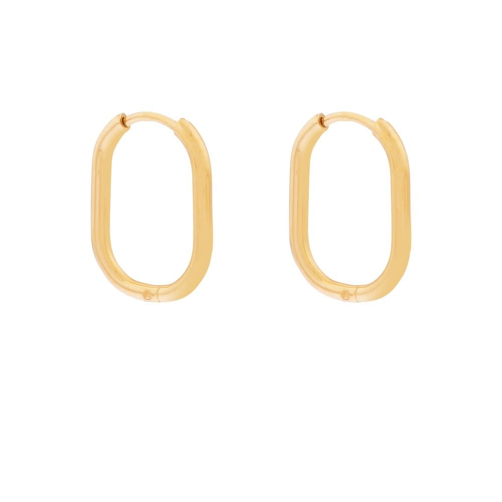 Oorbellen Hoop Oval Basic