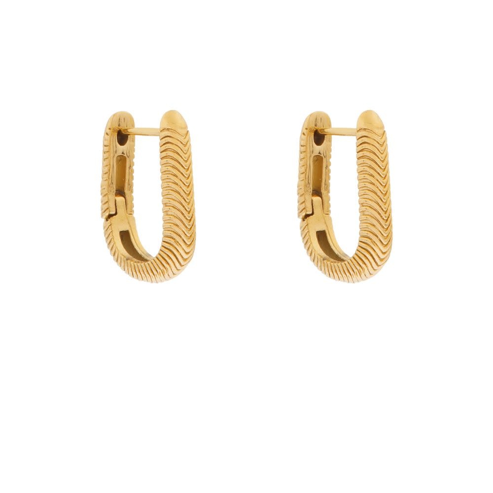Oorbellen Hoop Oval Arrows