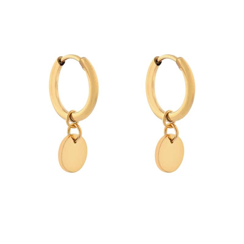 Oorbellen Rings Small with Coin