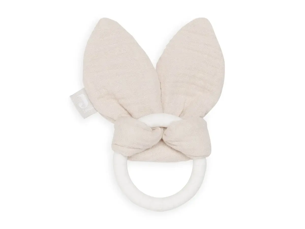 Bijtring Siliconen Bunny Ears Nougat