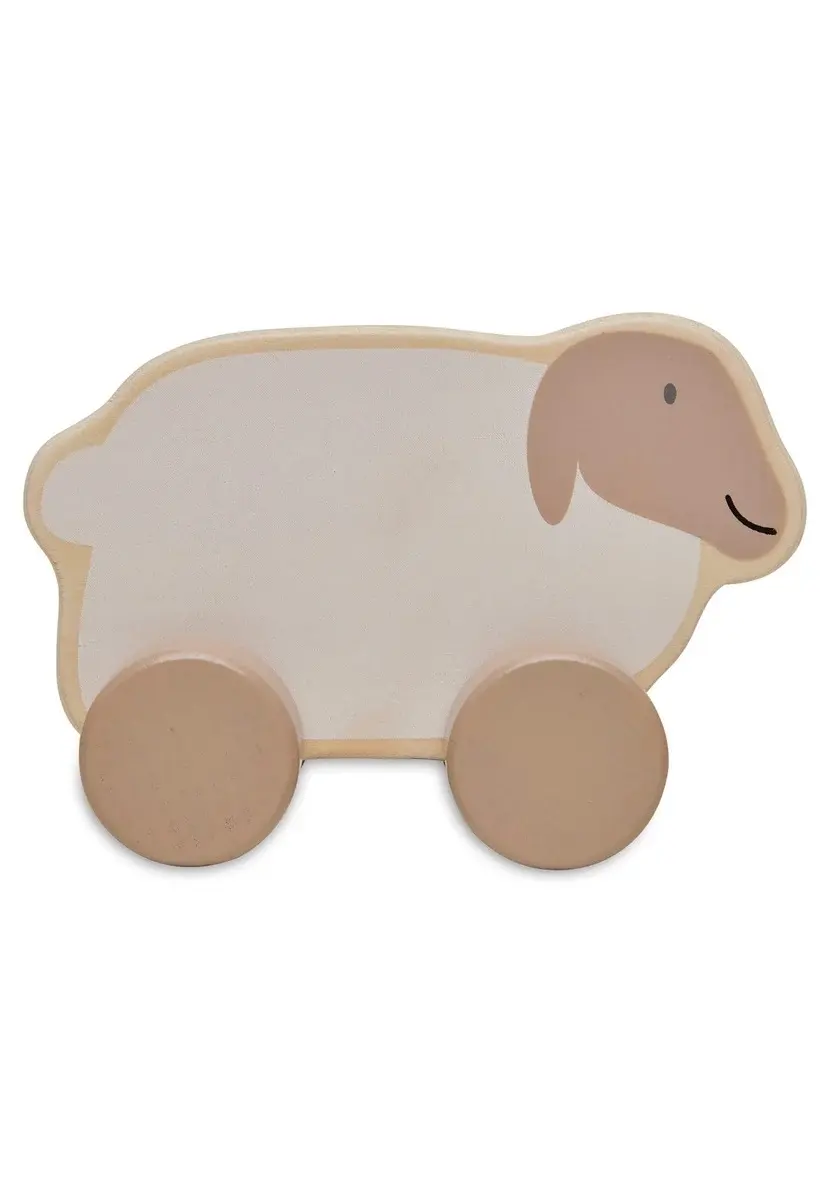 Houten speelgoedauto Farm Lamb