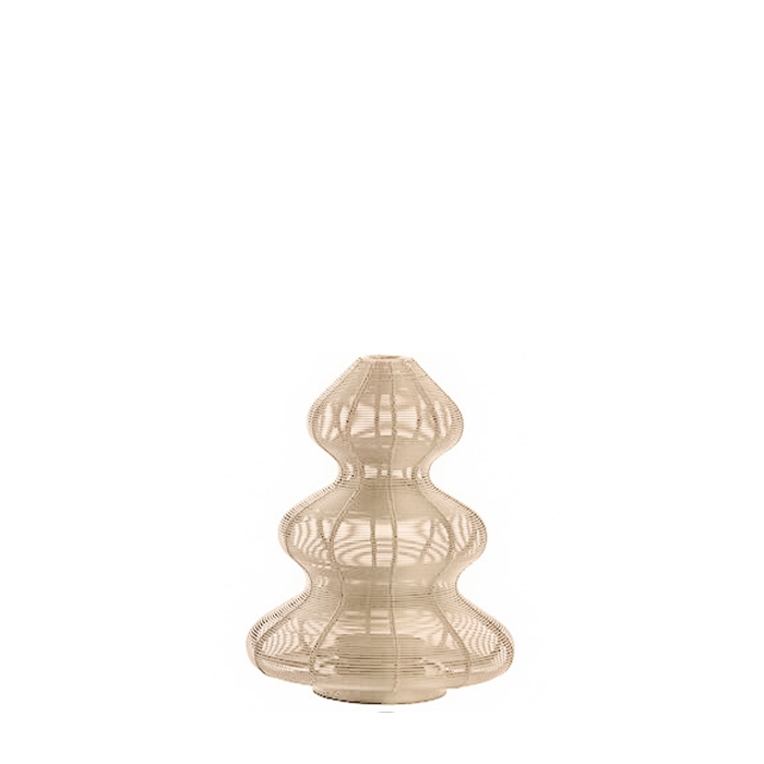 Windlicht Kerstboom Beige