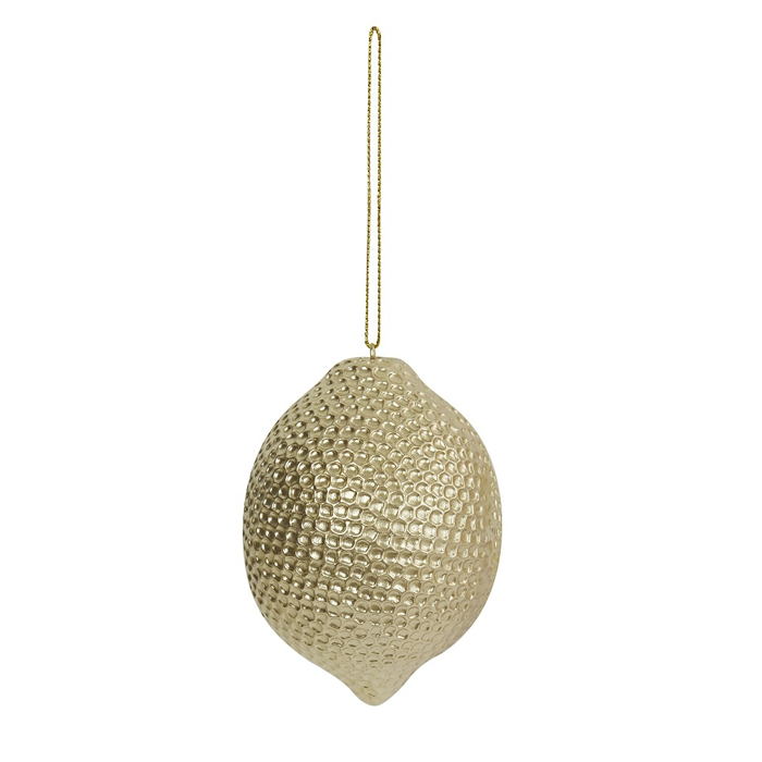 Kerstbal Lemon Goud