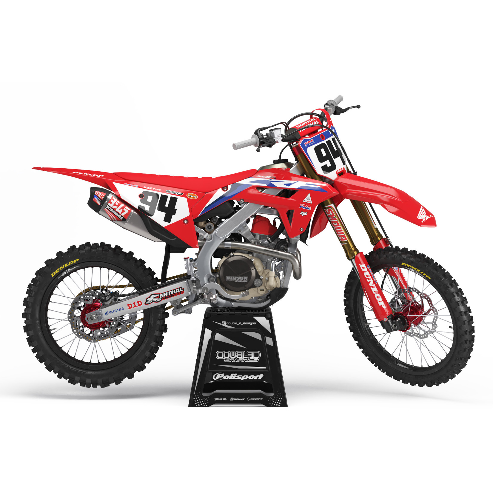 Honda  Honda  'HRC REPLICA'  Stickerset
