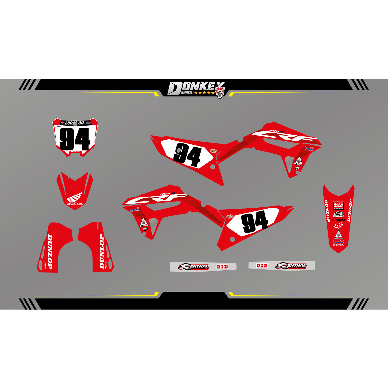 Honda  Honda  'HRC-Retro'  Stickerset