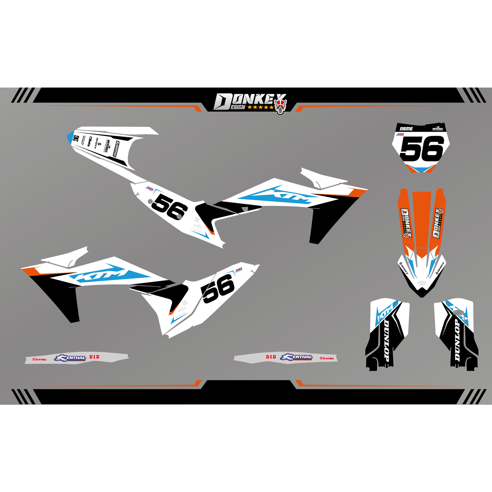 KTM KTM 'ORANGE' Stickerset