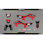 Honda Honda  'BASIC RED'  Stickerset