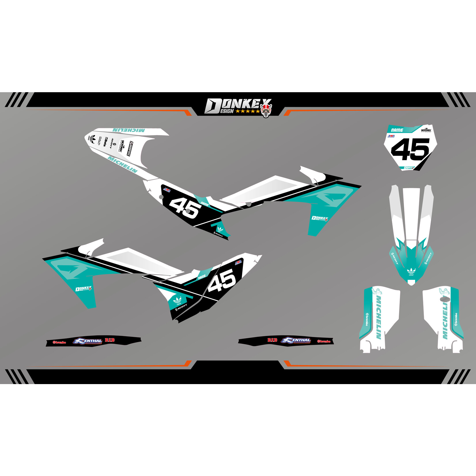 KTM KTM 'LIME' Stickerset