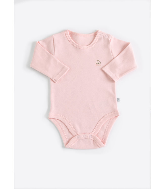 Basic longsleeve baby shirt rompertje Roze
