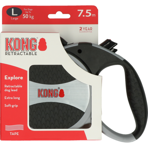 KONG Rollijn Explorer Grijs L (7,5m/50kg)