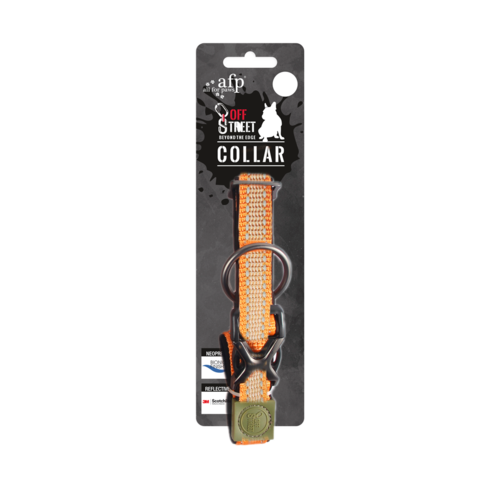 AFP Off Street Dog Collar Tangerine S