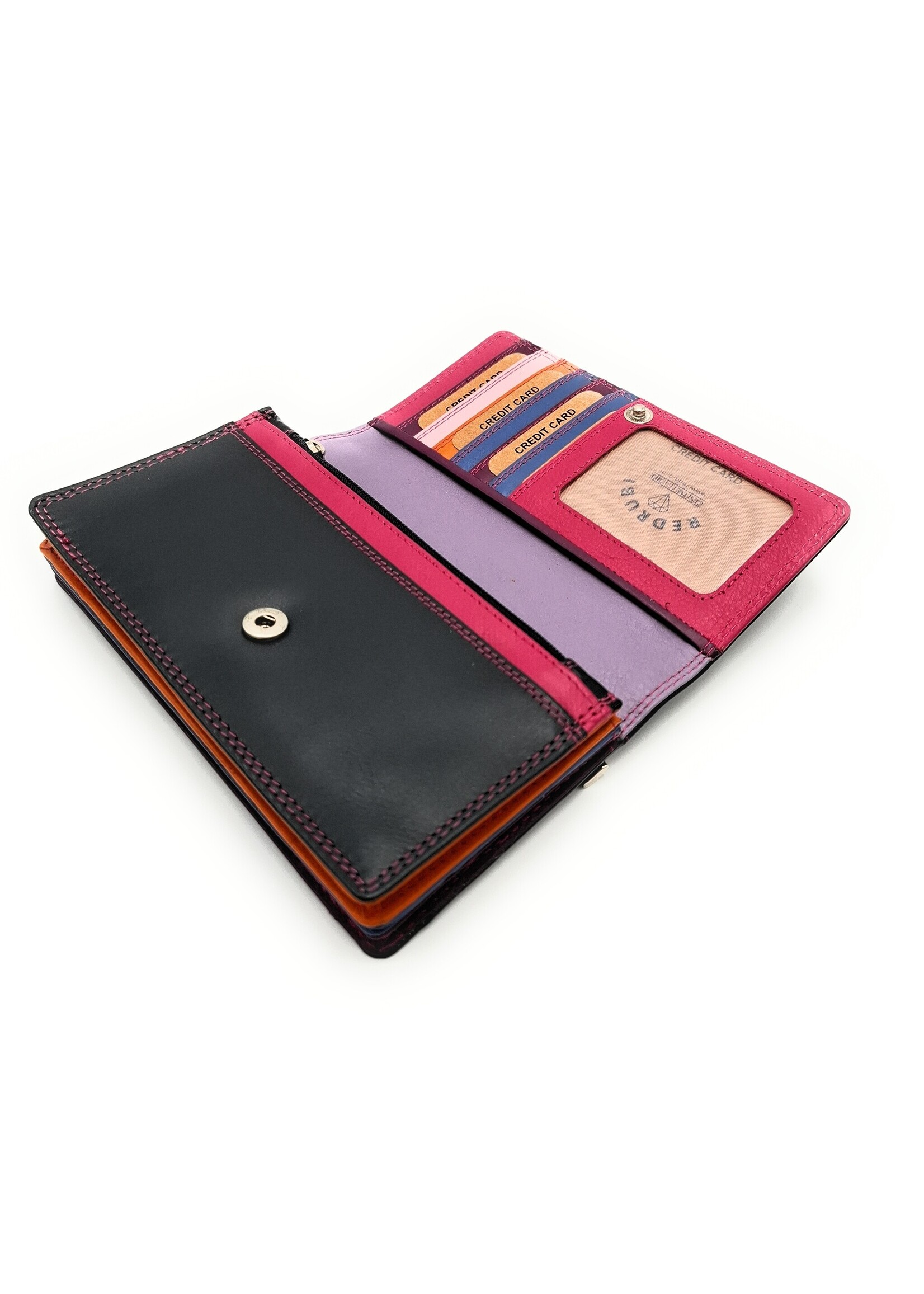 REDRUBI REDRUBI  UM/1-424(2) PAARS  LUXE DAMES PORTEMONNEE MET RFID