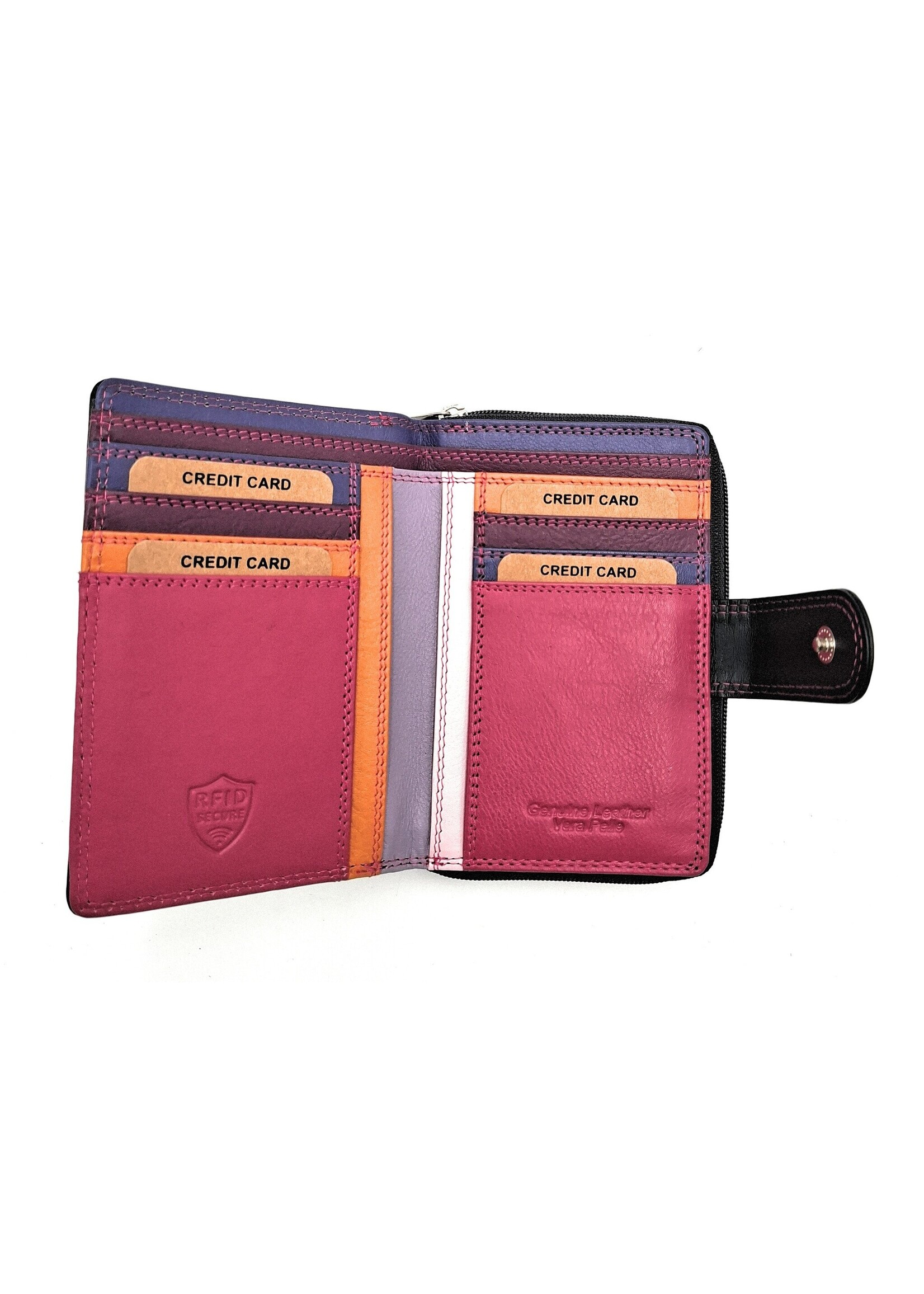 REDRUBI REDRUBI UM/1-425 LUXURY LADIES WALLET PURPLE MULTICOLOUR