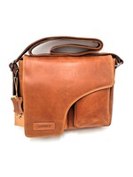 REDRUBI REDRUBI – UM /6/ 1189- Mit RFID geschützt Echtleder - Umhängetasche - Crossbody Bag - robust - schick - Optik - Vintage Leder - braun / cognac