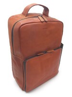 REDRUBI REDRUBI UM/7/1010 braun/cognac - Echtleder - Rucksack - Laptoptasche - robust - Vintage-Leder mit RFID-Schutz - braun / cognac